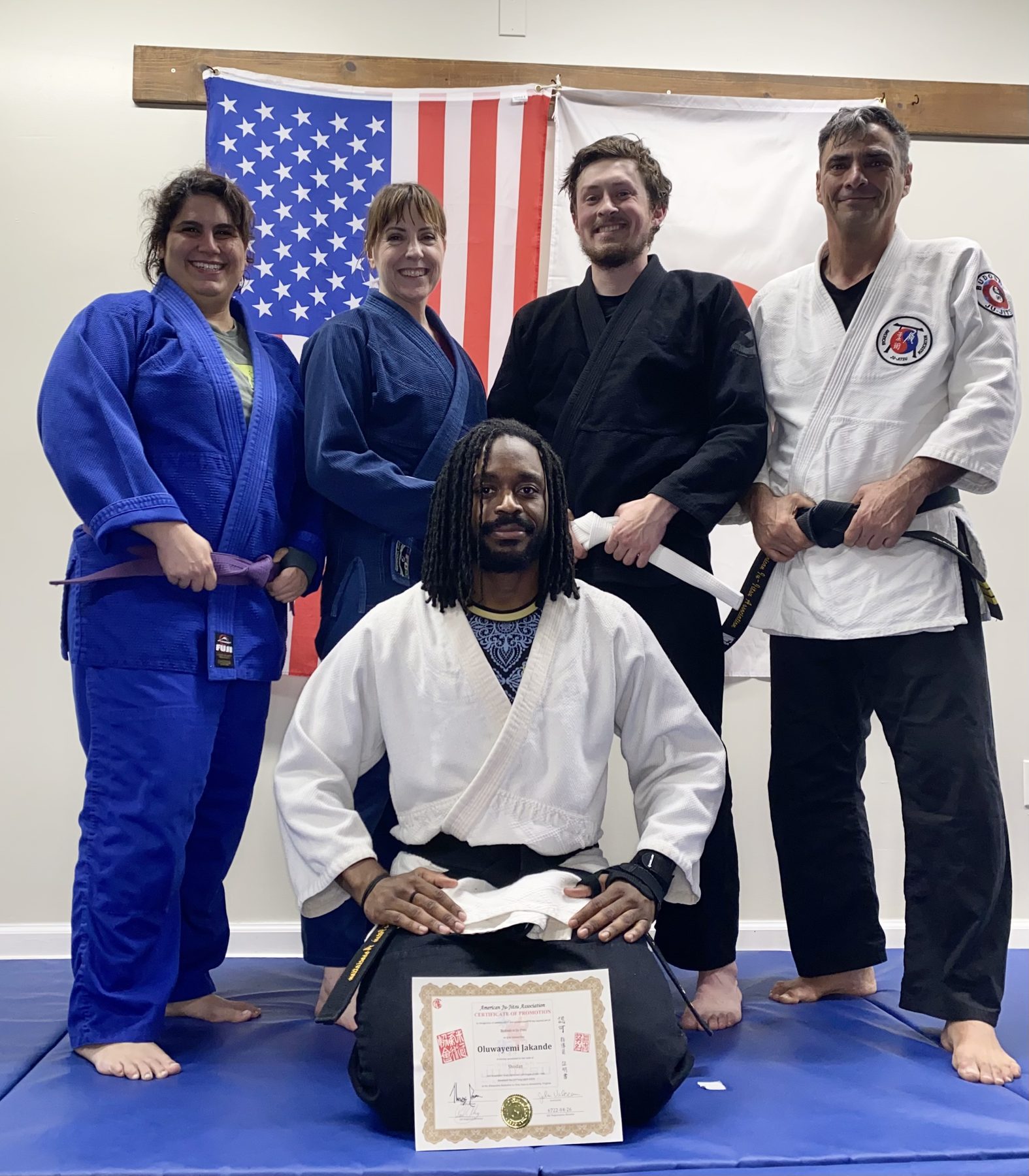 Japanese Ju-Jitsu belt promotion at Old Town Martial Arts